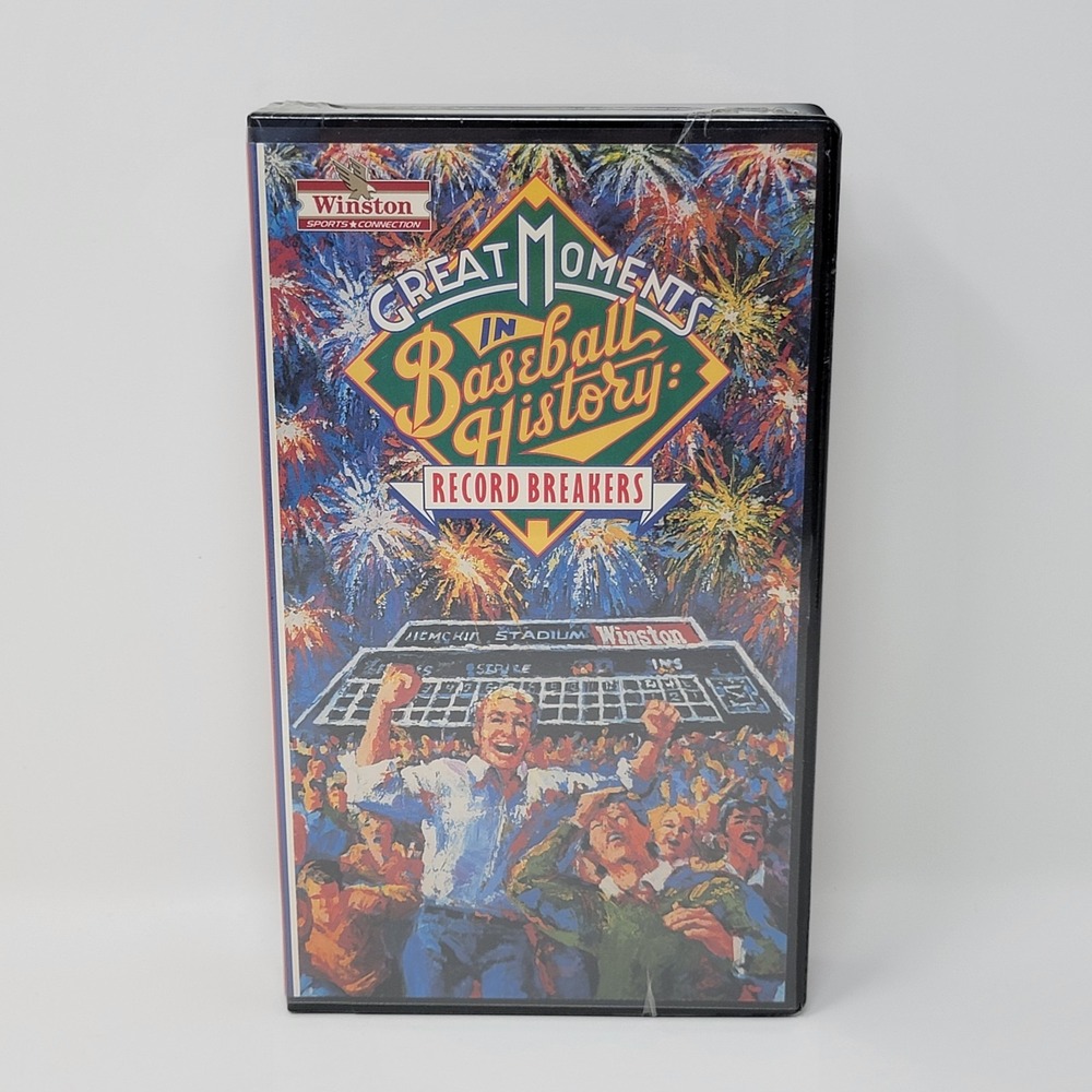 Sealed Winston Sports ~ Great Moments In Baseball History ~ Record Breakers VHS - Picture 1 of 11